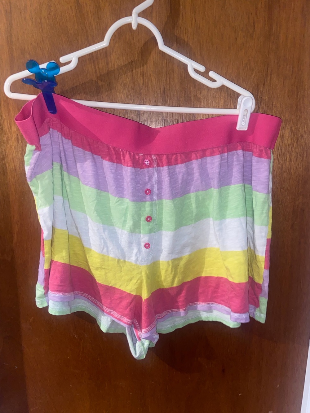 Torrid multicolor rainbow sleep shorts size 4